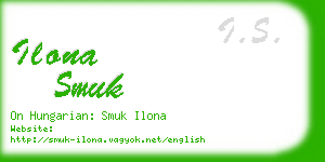 ilona smuk business card